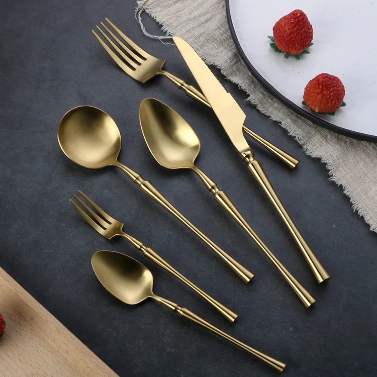 Классическая западная посуда в европейском стиле из нержавеющей стали 304, одноразовый дизайн, устойчивый дизайн для дома, отелей, ресторанов, подарков