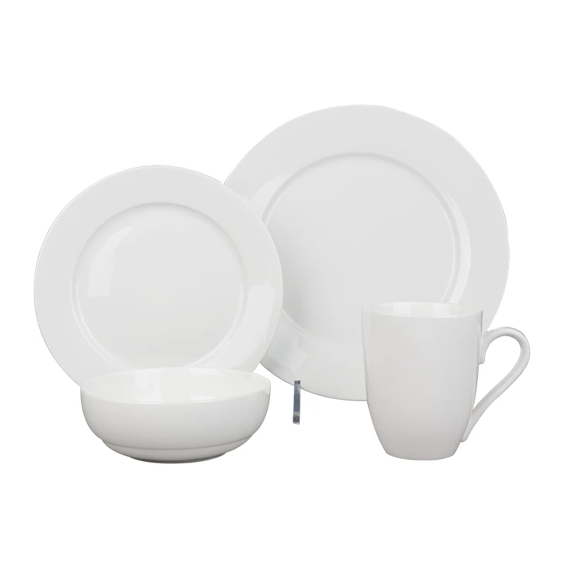 Assiettes En Porcelaine Белый фарфор Авиакомпания Роскошная тарелка Керамическая посуда Фарфоровая посуда