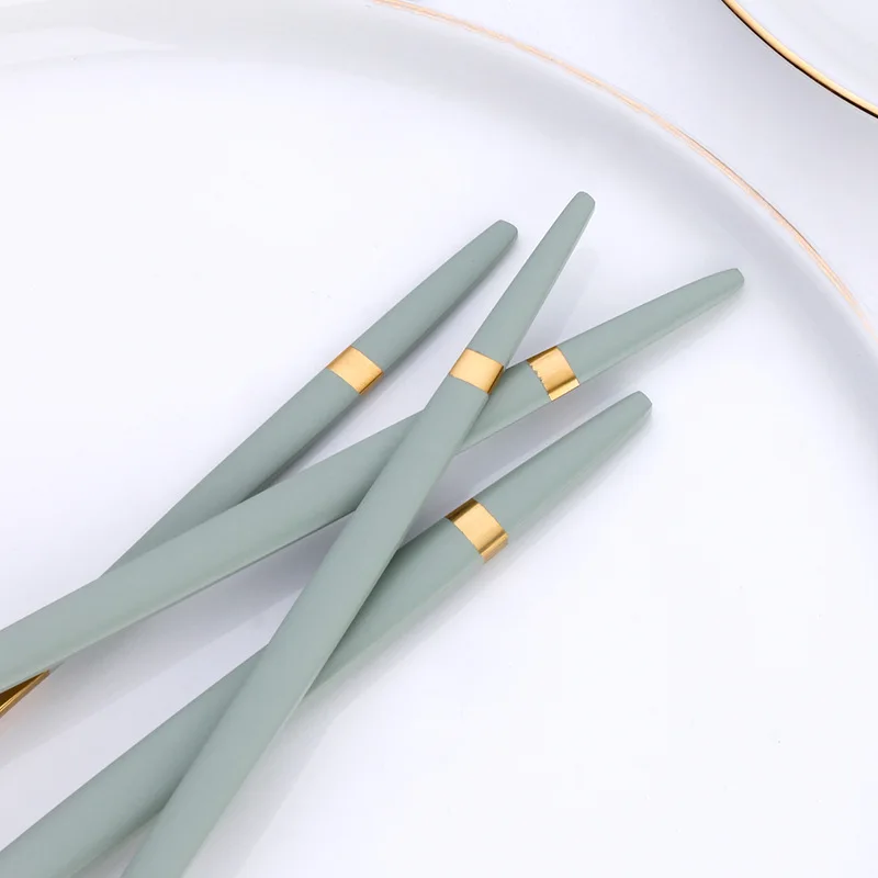 Португальская трансграничная доставка, набор посуды из нержавеющей стали для западной кухни, креативный фруктовый нож с длинной ручкой, вилка для стейка