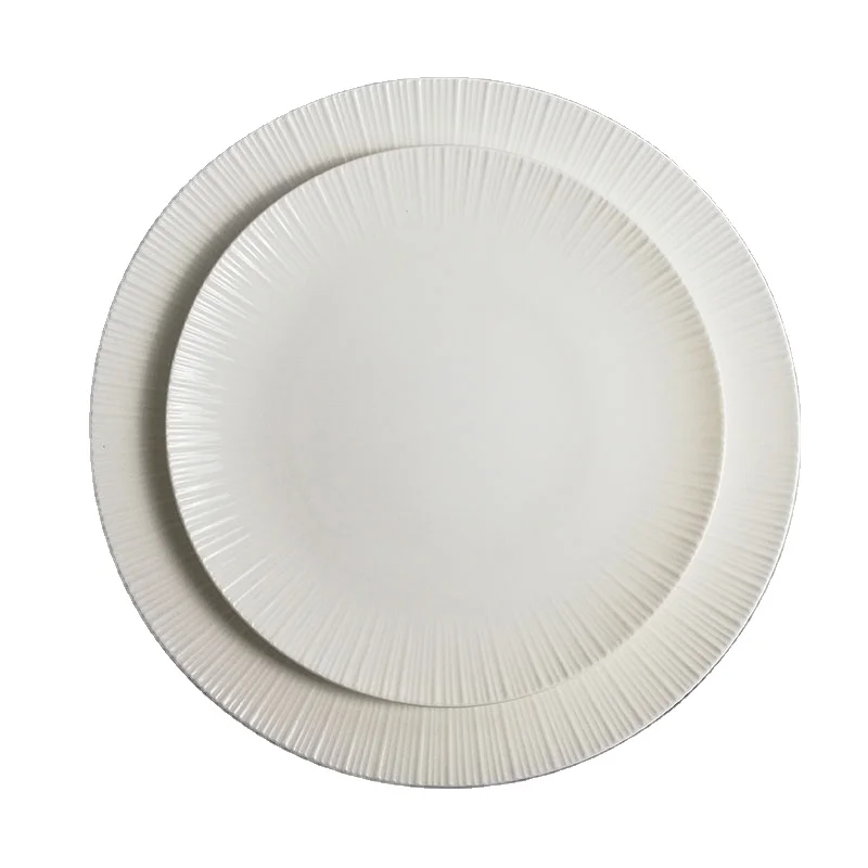 Оптовый набор тарелок из костяного фарфора из безопасного и экологически чистого материала