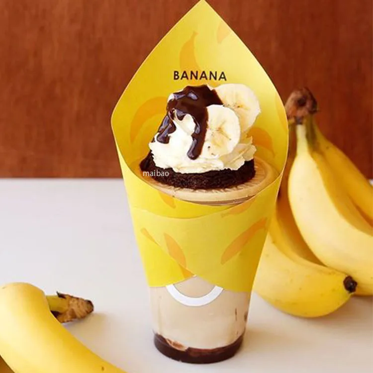 Оптовая продажа, одноразовая чашка для напитков, пластиковое мороженое, десерт, кофе, пузырьковый чай, 2 в 1, чашка для напитков, индивидуальный логотип, ПЭТ-чашки для чая с молоком