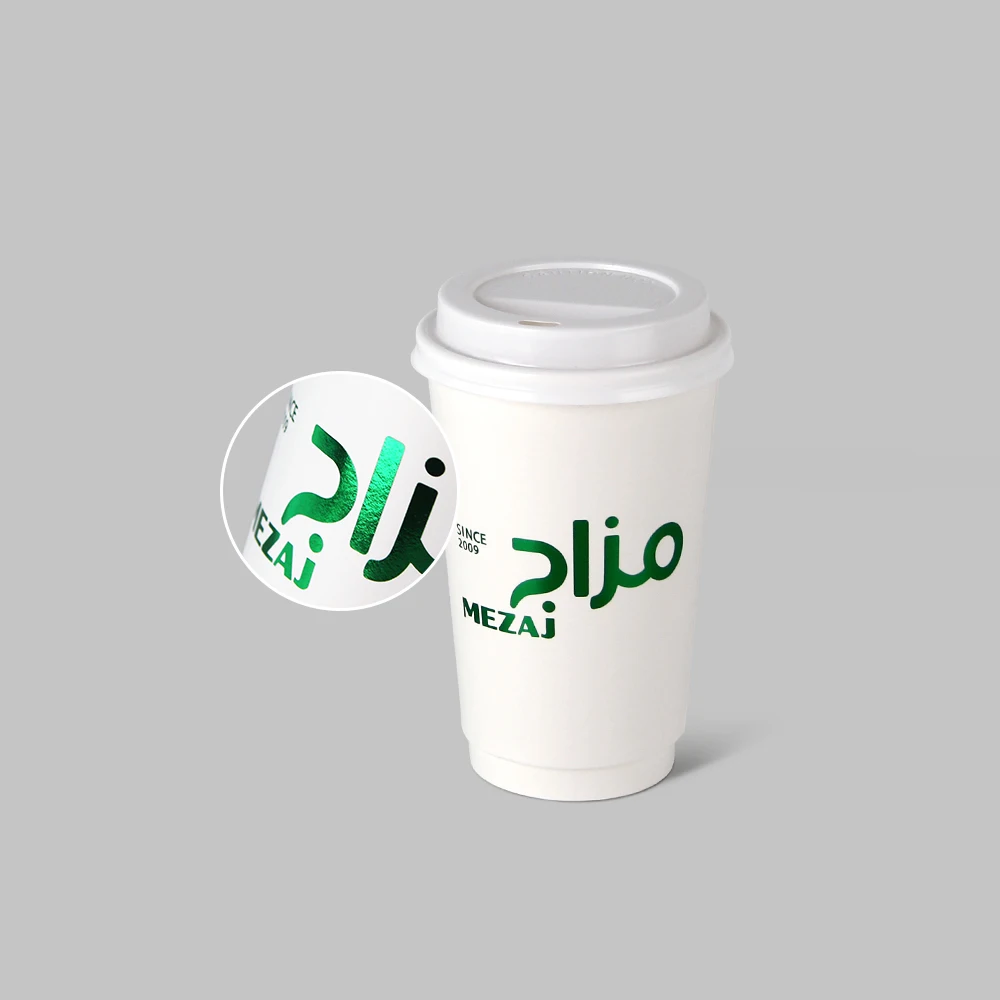 Двухслойный одноразовый бумажный стаканчик с индивидуальным логотипом, 8 унций, 16 унций, персонализированные бумажные кофейные стаканчики, бумажные стаканчики для чая с молоком и пластиковыми крышками