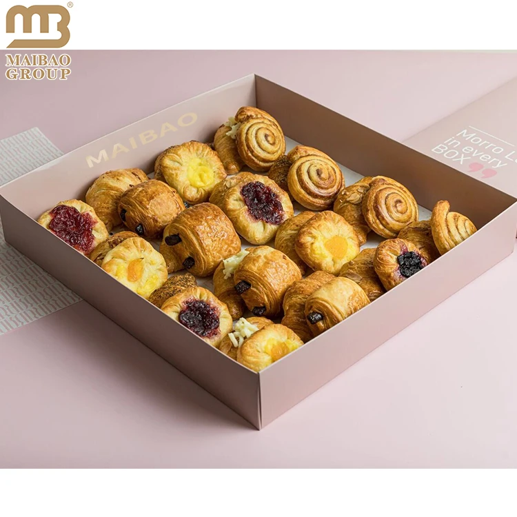 Изготовленная на заказ смешанная коробка для печенья Petit Croissant, шоколадное печенье, крафт-бумага, коробка для десерта, упаковка для кейтеринга, коробка для сырного ассорти