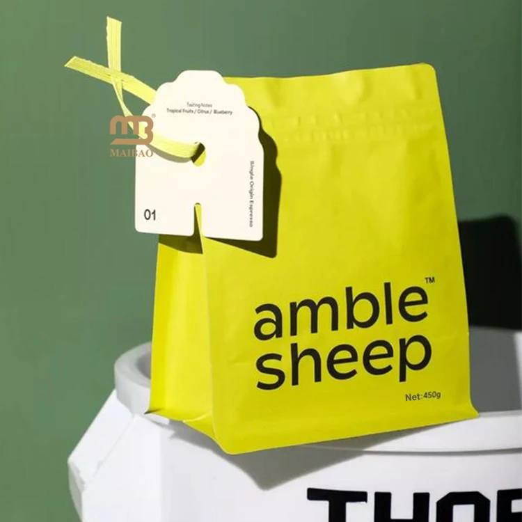 Эко-закрывающиеся пакеты для кофе, 12 унций, 1 кг. Мешочек для кофе с плоским дном и клапаном. Пакеты для упаковки пустых кофейных зерен на заказ с отверстием для подвешивания.