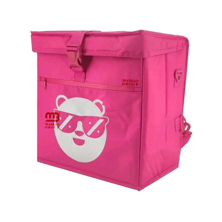 Сумка для доставки еды с подогревом, многоразовая термоизолированная сумка-холодильник, изготовленная на заказ продуктовая сумка-холодильник для обеда, нетканая сумка для доставки еды