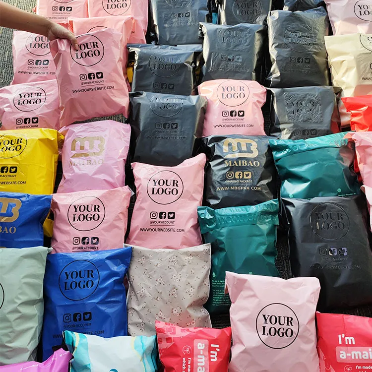 Экологичный устойчивый биоразлагаемый пластик, доставка, почтовая доставка, полиэтиленовый почтовый пакет, курьерские листовки, полиэтиленовый пакет