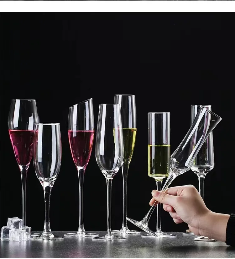 Европейский винтажный роскошный хрустальный набор бокалов для вина, прямые продажи с фабрики, прямые бокалы для шампанского для свадебных вечеринок