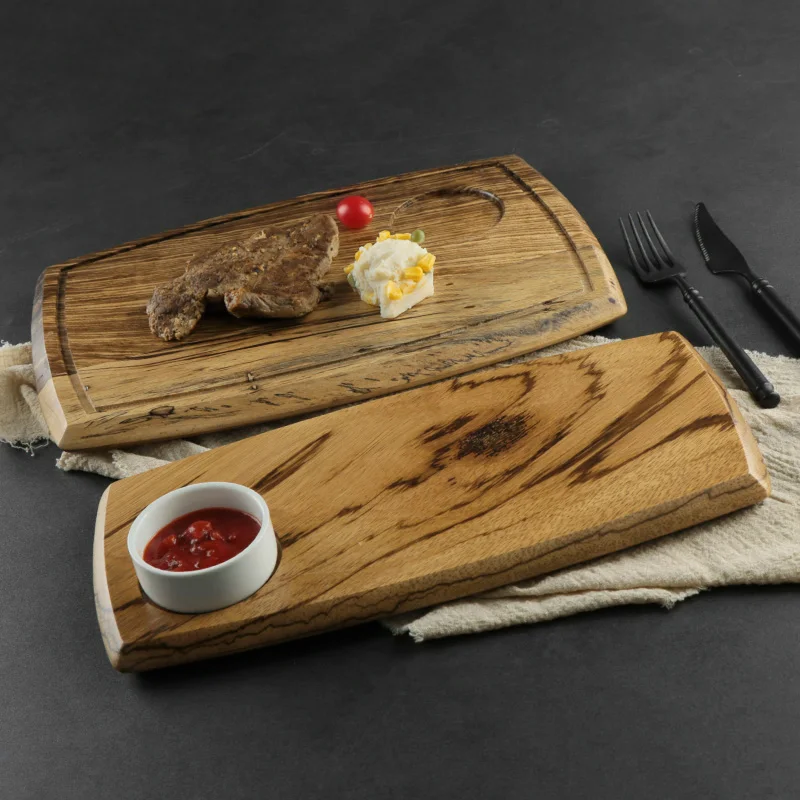 Деревянная доска с индивидуальным логотипом, оптовая продажа, обеденная тарелка, тарелка для стейка, деревянные тарелки, ресторанное блюдо, разделочная доска, деревянная доска
