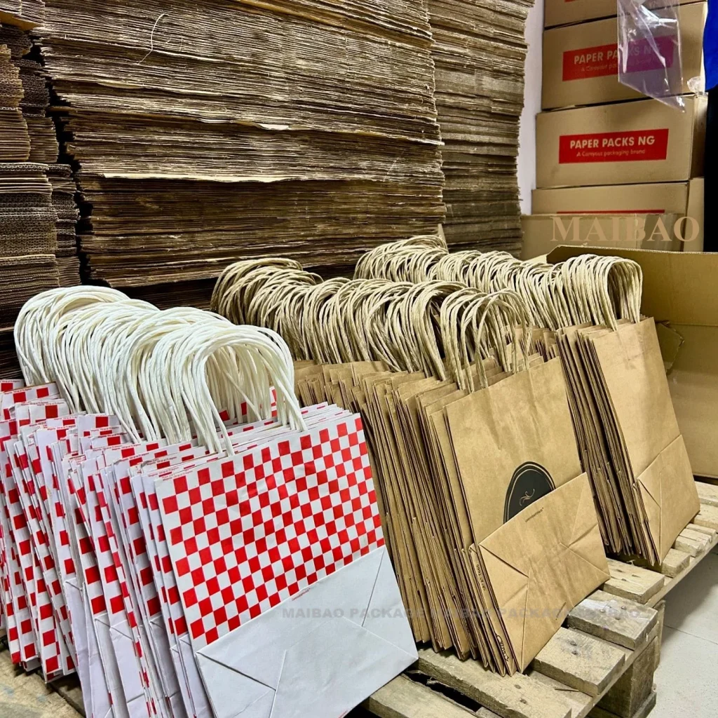 Изготовленный на заказ переработанный бумажный пакет для подарочной упаковки с логотипом Bolsa De Papel Сумка для покупок по оптовой цене Сумка для покупок из крафт-бумаги с логотипом