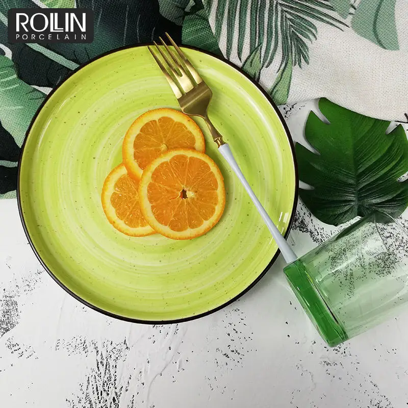 Кухонные тарелки Рождественская посуда Синяя столовая посуда Тарелка Керамическая посуда Производитель Crockey Посуда и тарелки для авиакомпаний