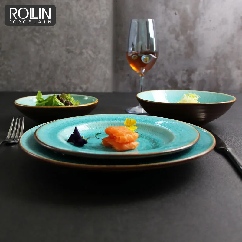 Гуанчжоу новый продукт фарфоровая посуда керамический обеденный набор для отеля и ресторана обеденный набор