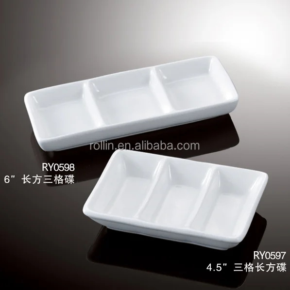 Оптовая продажа, Китай, хороший дизайн, две подрешетки, свадебный банкет, фуршет, белый дешевый ресторан, маленькие керамические тарелки, блюдо