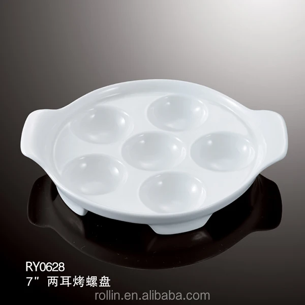 Привлекательная цена, новый тип, индивидуальный противень для выпечки, набор керамических форм для выпечки из фарфора, тарелка для улиток, блюдо для улиток