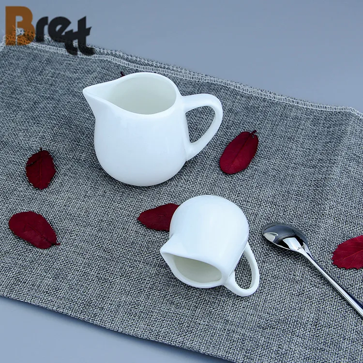 2018 Элегантная белая фарфоровая посуда Керамические кувшины для молока сливочники для использования на кухне