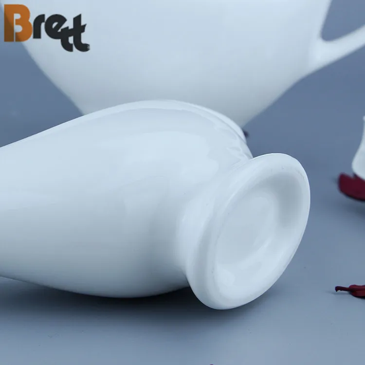 Ресторан отеля Белая керамическая тарелка для соуса Персонализированный соусник