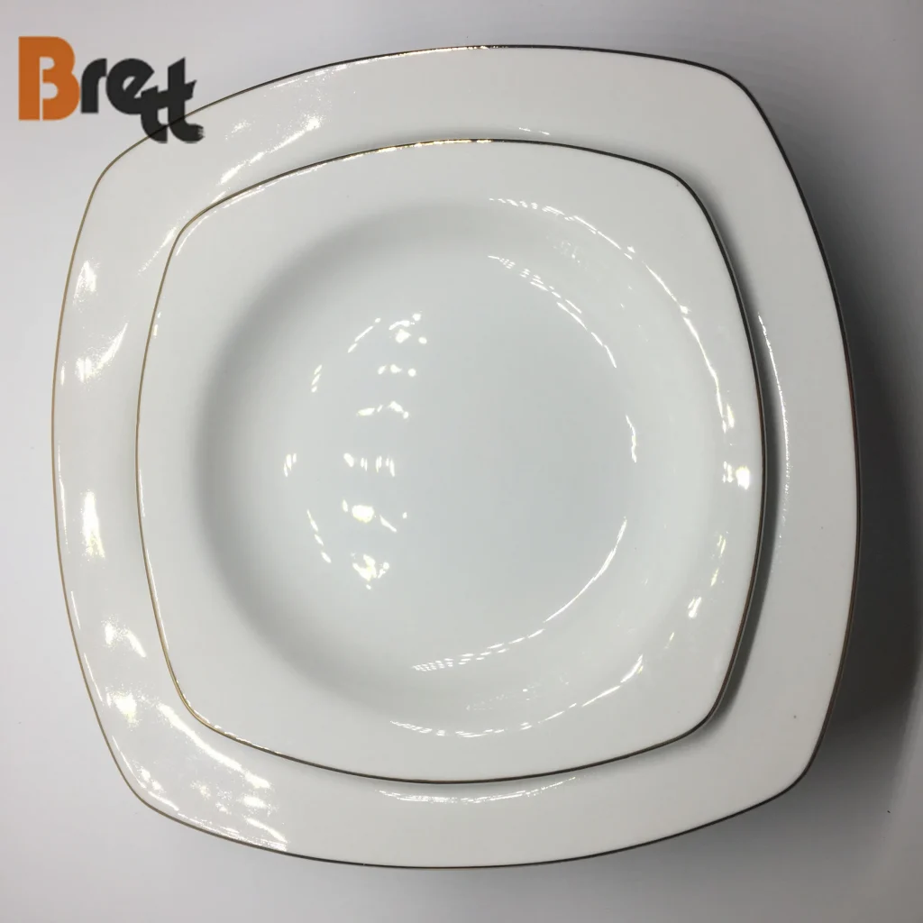 Свадебные керамические обеденные тарелки с золотой оправой, зарядные тарелки, бокал для шампанского с бисером, чашка для вина