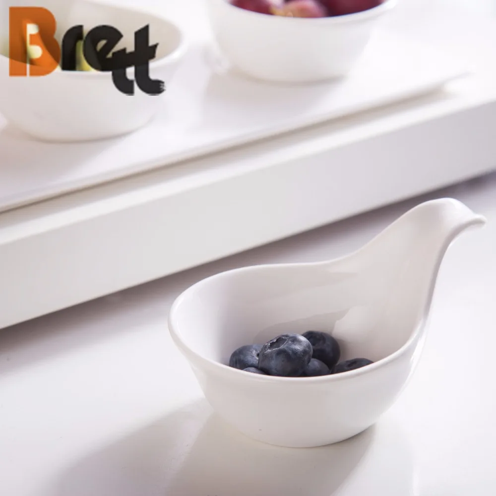 Маленькое блюдо для соуса «шведский стол» Керамические декоративные сервировочные ложки Ложки для макания