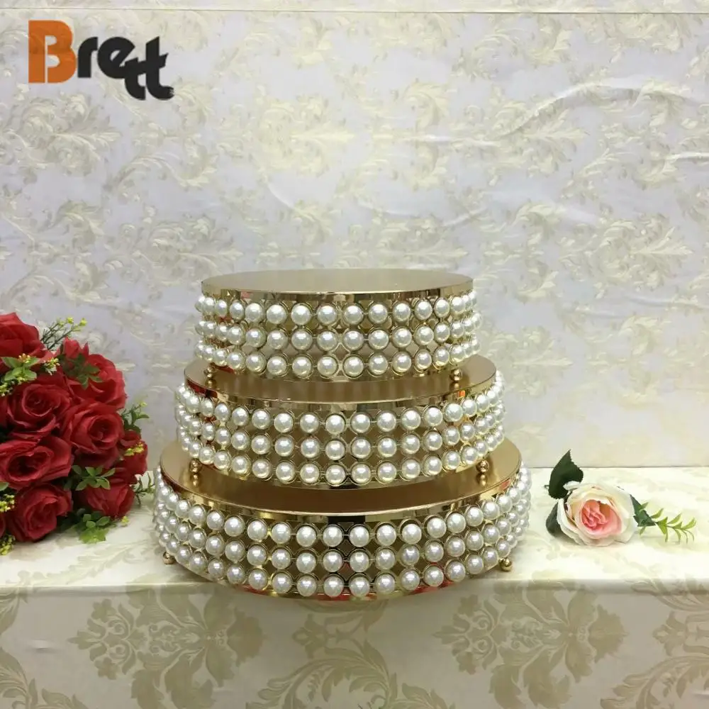 Золотая и серебряная металлическая подставка для свадебного торта, 3-слойная круглая или круглая центральная часть хрустального стола с цветочным дизайном для вечеринок