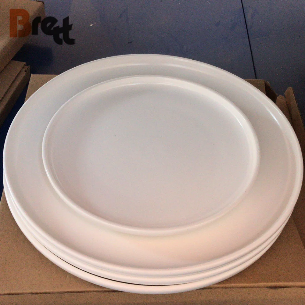 Скандинавские ресторанные миски по индивидуальному заказу, 6-дюймовые керамические белые тарелки для пиццы, круглые 8-дюймовые 10-дюймовые тарелки для стейка