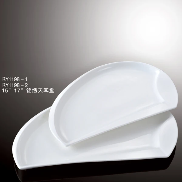 Оптовая дешевая цена фарфоровые сервировочные блюда тарелка уникальная тарелка для супа в форме тыквы