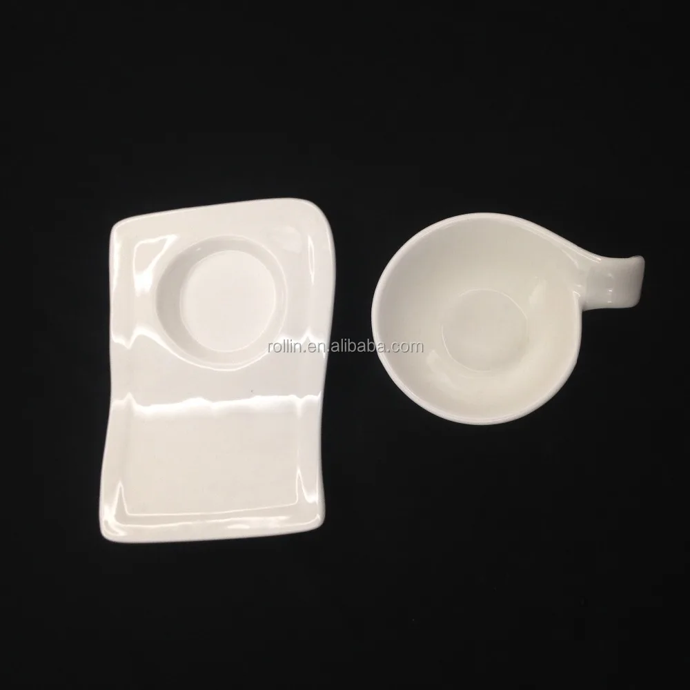 Итальянская художественная квадратная белая керамическая фарфоровая кофейная чашка, фарфоровая чашка для эспрессо с подносом, кофейные чашки для прополки