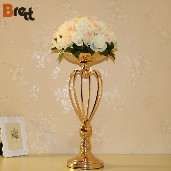 Железная высокая подставка для цветов, центральная часть для свадебных мероприятий, романтические домашние декоративные детали для вечеринок