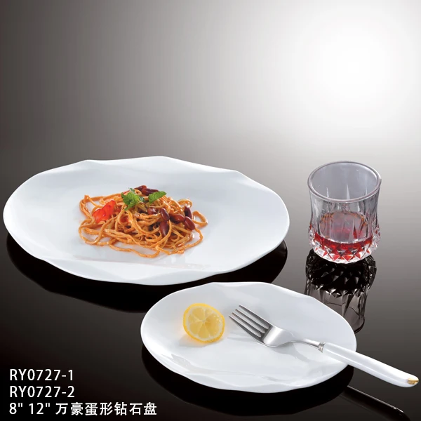 Серия Water Cube, набор посуды для отелей и ресторанов, банкетов, кейтеринга, белая керамическая тарелка