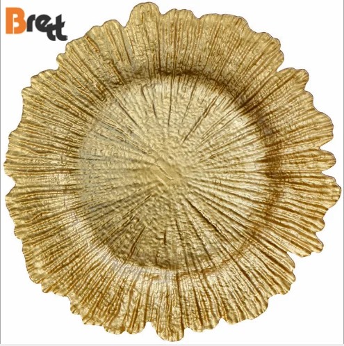 Стеклянный материал и экологичность. Плата для зарядки рифа. Золото, серебро, красный, синий, розовый.