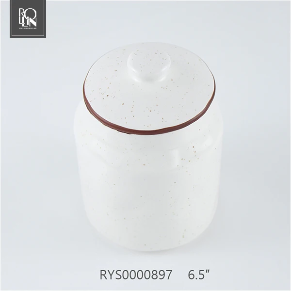 Тонкая фарфоровая керамическая банка для сахара Керамические банки для хранения Цветная фарфоровая цветная глазурь Фарфоровая керамическая банка с крышкой