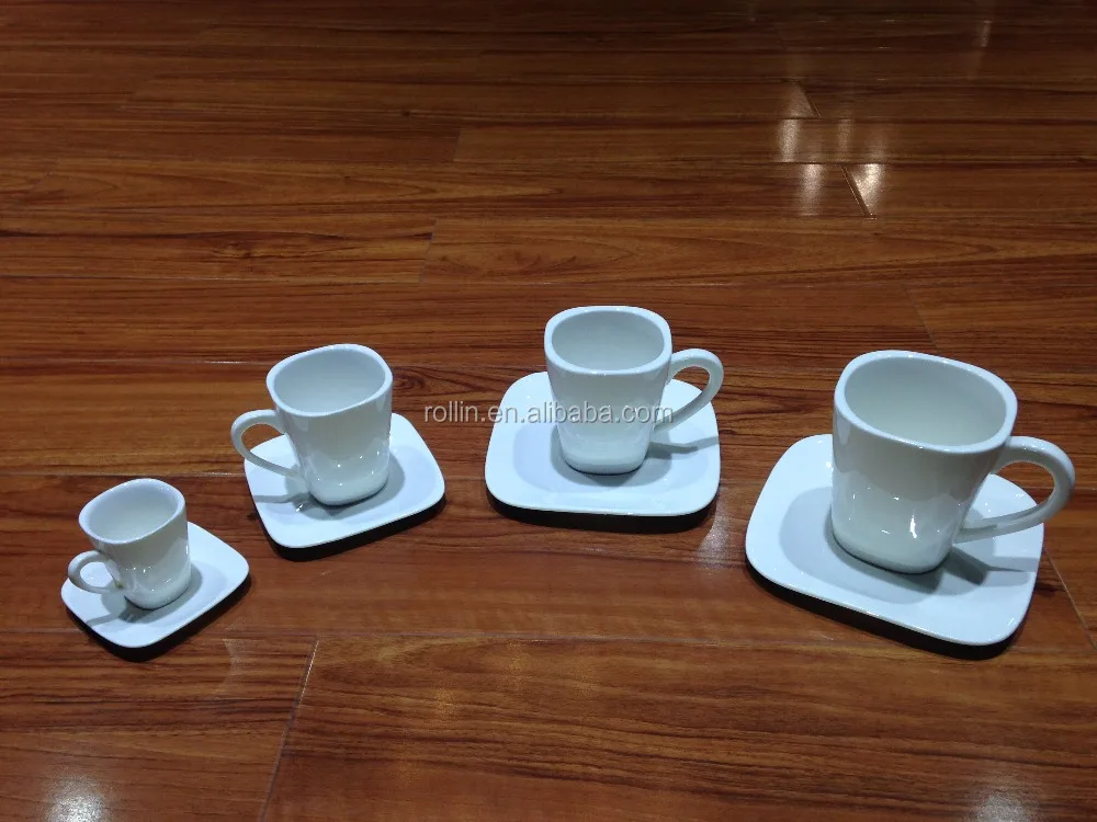 Квадратная кофейная чашка современного дизайна, эфиопская керамическая чашка для эспрессо по индивидуальному заказу и печать логотипа для отелей и ресторанов