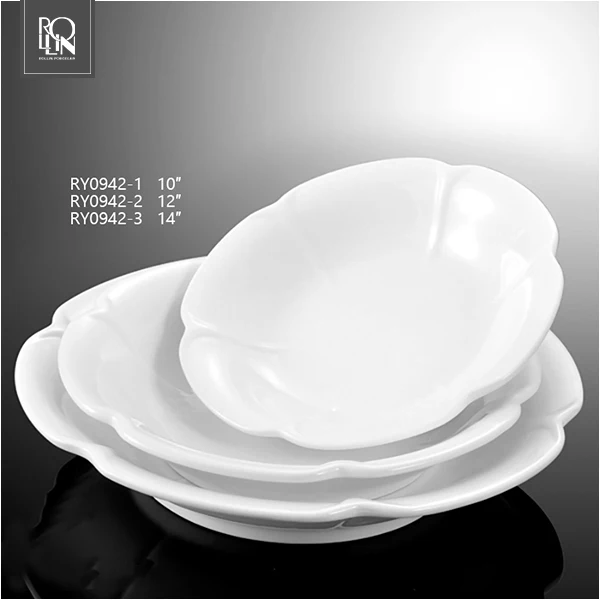 Белая фарфоровая тарелка для десерта, тарелка для обеда, тарелка для салата для отелей