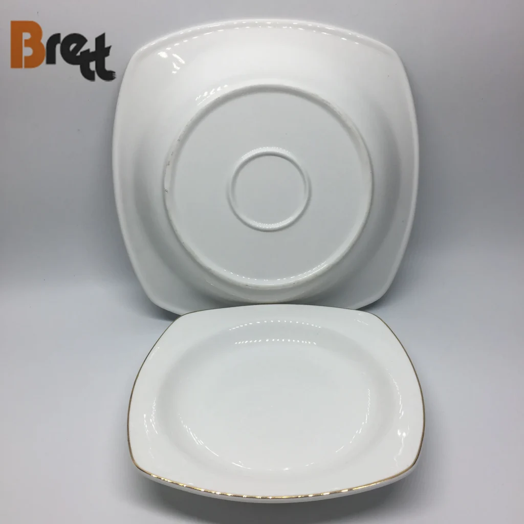 Свадебные керамические обеденные тарелки с золотой оправой, зарядные тарелки, бокал для шампанского с бисером, чашка для вина