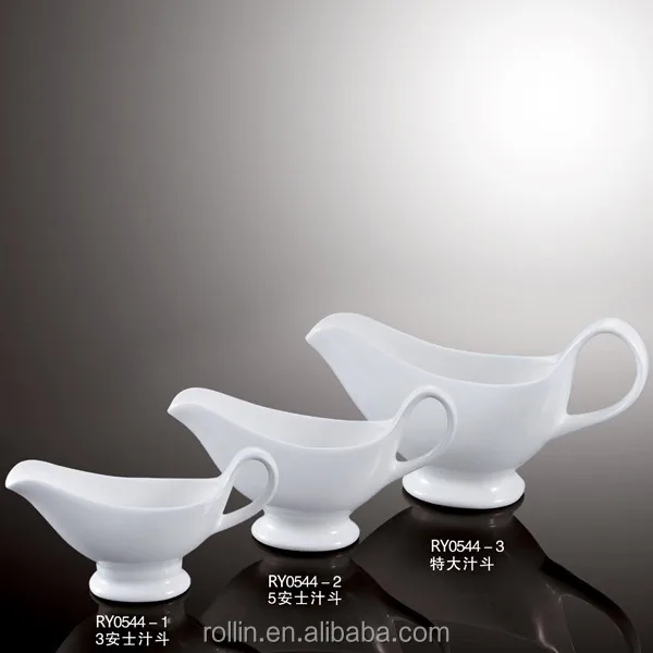 Высококачественный белый фарфоровый сливочник для ресторанов