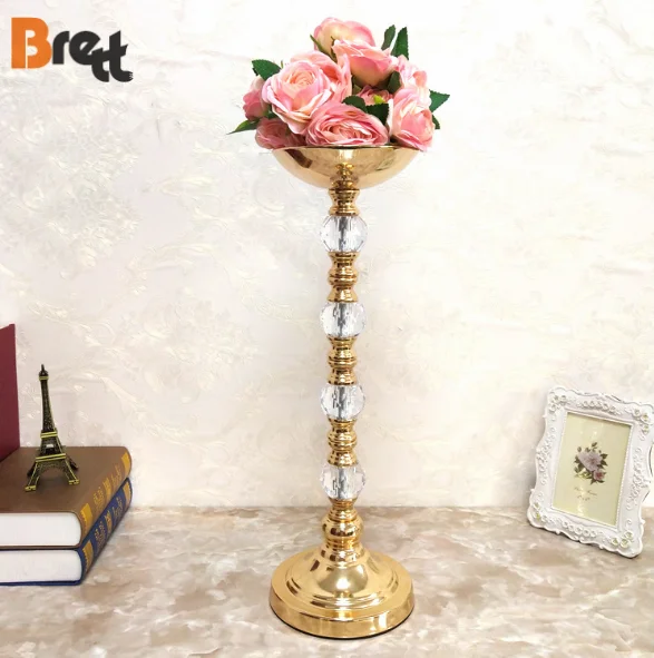 Роскошный золотой цветочный шар, центральные детали свадебного стола, 60 см, акрил и железо, для украшения дома и вечеринок