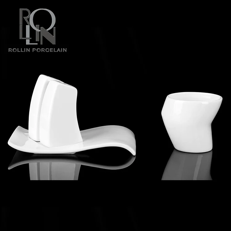 Керамическая чашка для кофе, капучино, эспрессо с логотипом и блюдцем, белая фарфоровая кофейная чашка