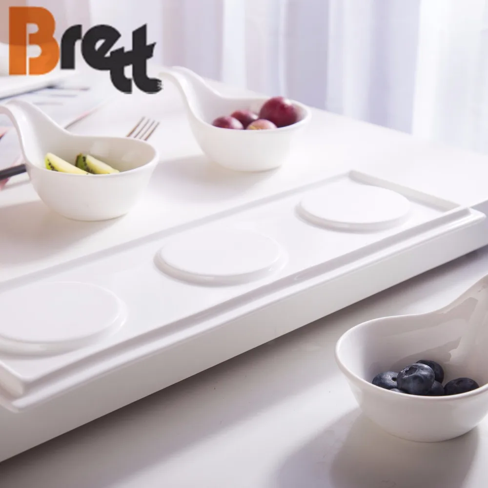 Маленькое блюдо для соуса «шведский стол» Керамические декоративные сервировочные ложки Ложки для макания