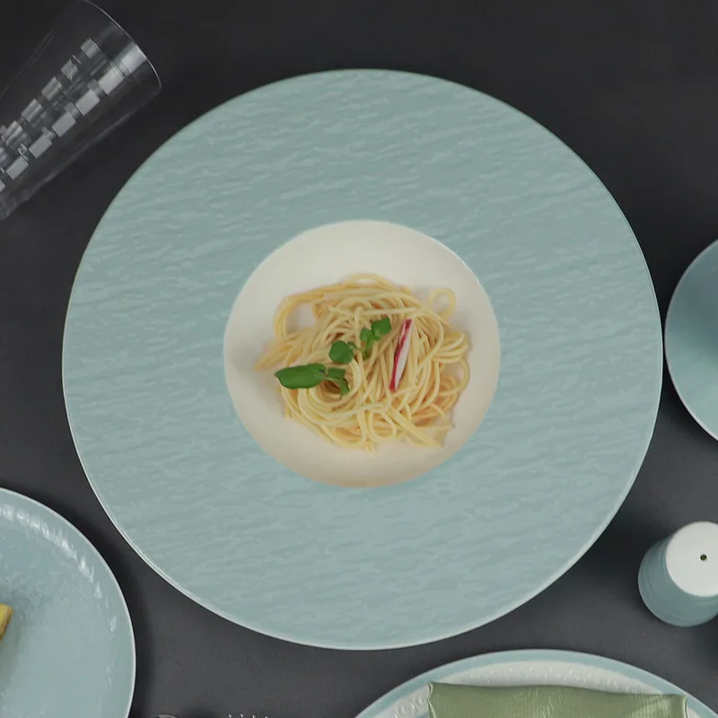 Высококачественные роскошные обеденные сервизы из костяного фарфора, посуда для отеля, ресторанная посуда, посуда, набор тарелок из костяного фарфора