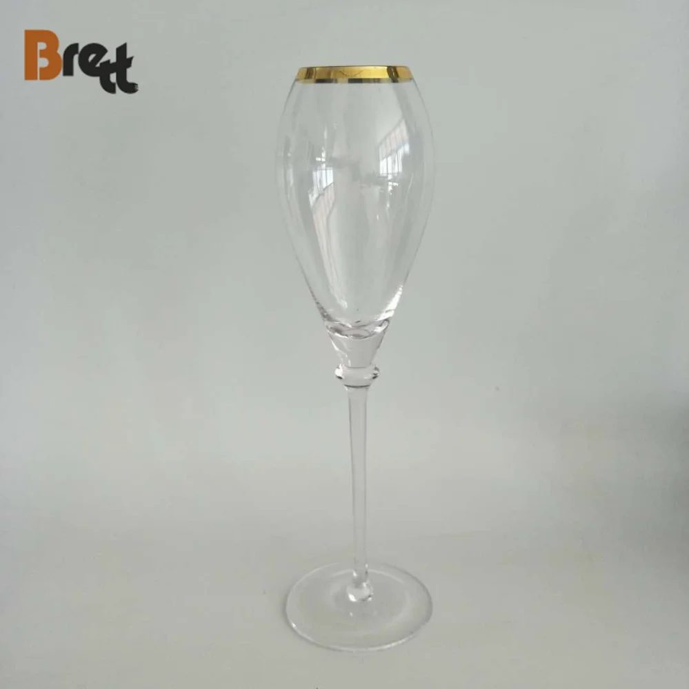 Гуанчжоу Свадебная стеклянная посуда Бренды с кристаллами и золотой оправой Бокалы для вина Бокалы для воды Сок Шампанское Бокал