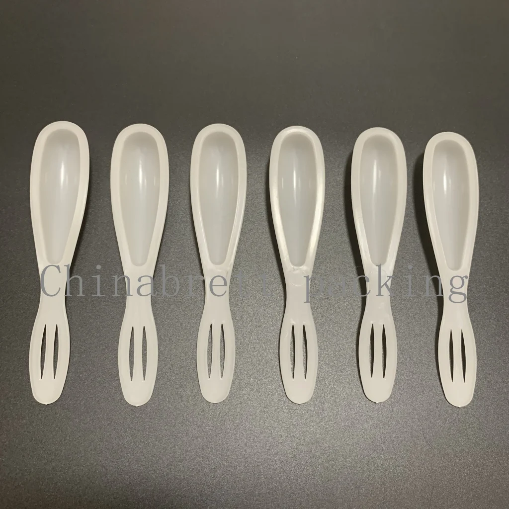 Столовые приборы белого цвета заполняют 7г 10г 10мл мини-ложкой ПП пластиковой мерной ложкой меда