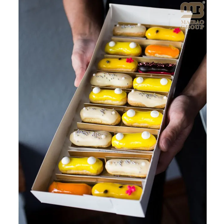 Еда, хлебобулочные изделия, печенье, эклер, упаковочная бумага, коробки для лакомств, изготовленная на заказ крафт-шоколадная коробка, пончик, тирамису, складная картонная коробка для торта