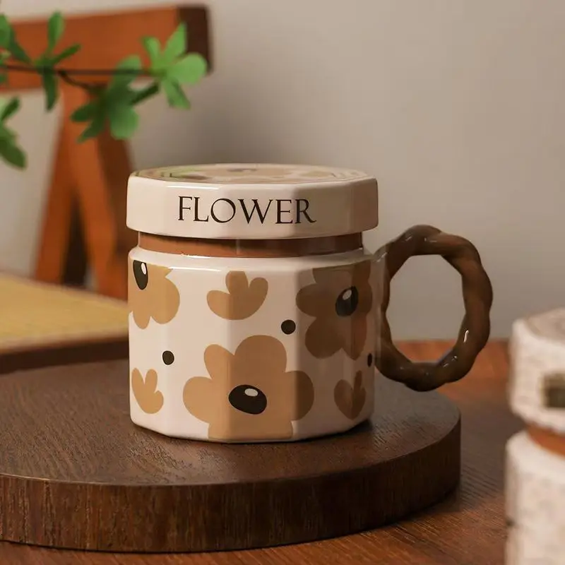 Vintage 401-500ml  Ceramic Tea Cup Ceramic Dishes Set High-Appearance Home Use Dishes Poses Good Things for Coffee & Tea