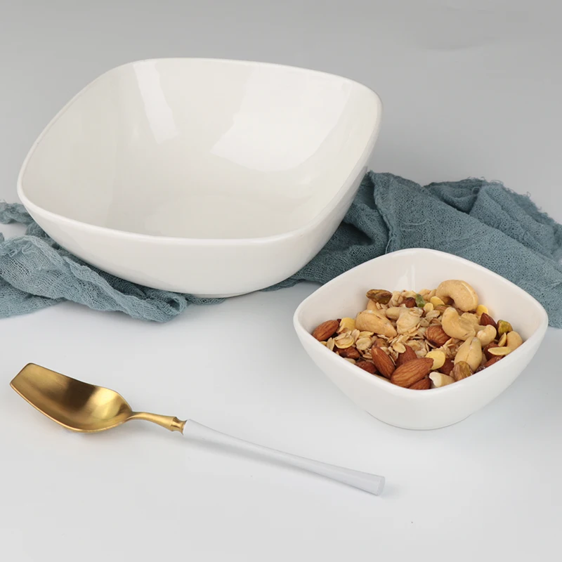 Японский стиль, изысканный китайский корейский винтажный стиль, квадратная чаша для рамэна, фарфор