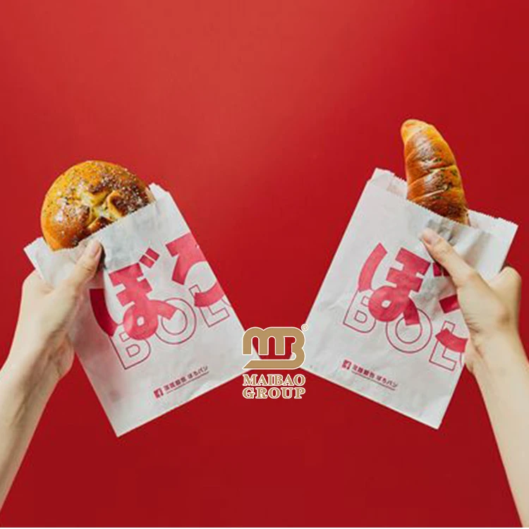 定制印刷环保油脂防油牛皮纸面包法国法棍面包面包面包面包包装袋