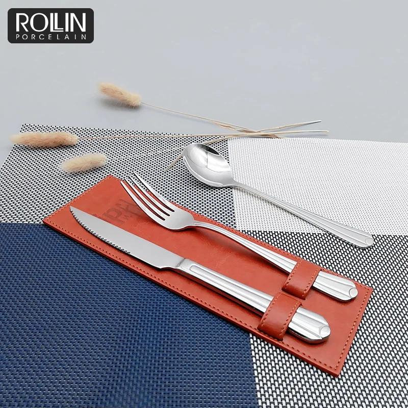 Высококачественные столовые приборы из нержавеющей стали 18-10, набор столовых приборов, настольная вилка, столовая ложка, столовый нож для ресторана