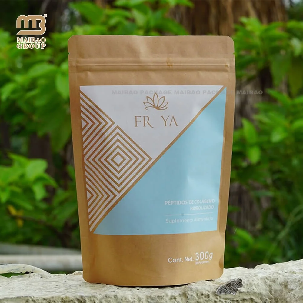 Производители цифровой печати на заказ Встаньте Упаковка для пищевых продуктов на молнии Пластиковый пакет Мешок для порошка сывороточного протеина с застежкой-молнией