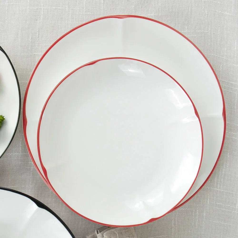 Оптовая продажа фарфоровой тарелки, керамические тарелки, современная посуда для вечеринок для ресторанов