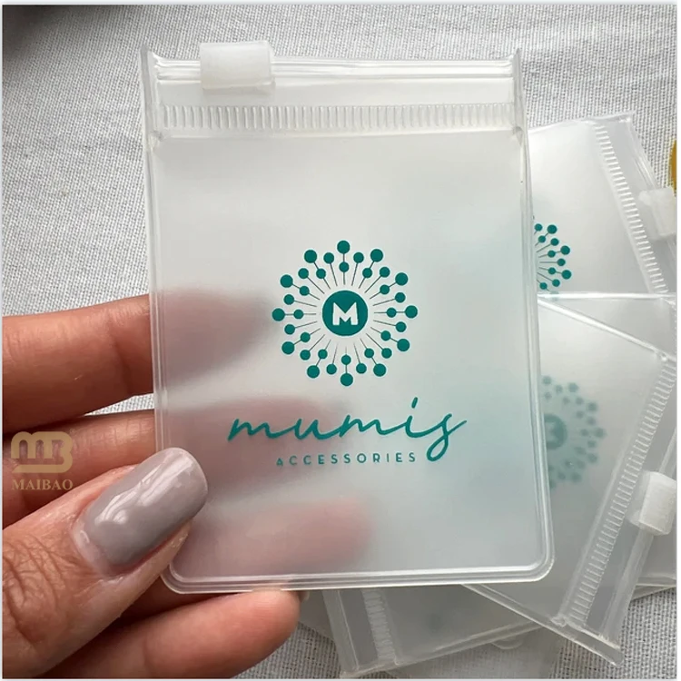 Маленькие ювелирные изделия с принтом на заказ, матовая упаковка, пластиковые пакеты, оптовая продажа, сумки на молнии с логотипами, мини-серьги, сумка на молнии с застежкой-молнией