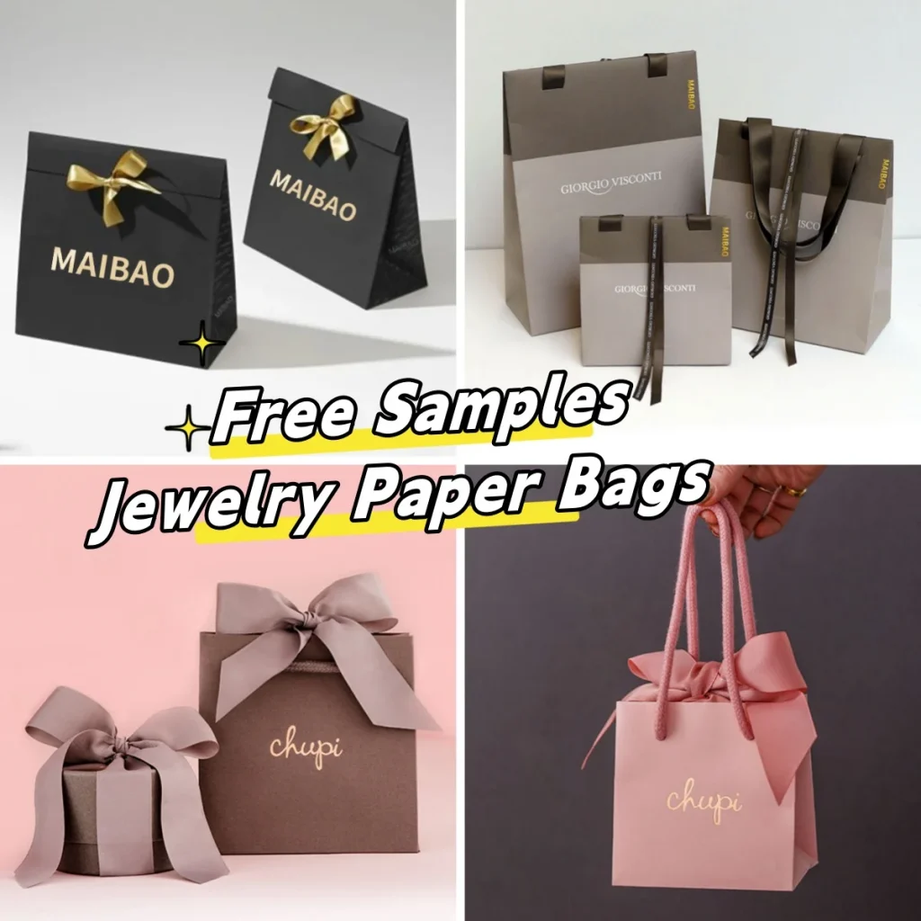 Черные бумажные пакеты с принтом и вашим логотипом Роскошные розничные бумажные сумки для покупок Бутик ювелирных изделий Подарочный бумажный пакет с ручкой из веревки