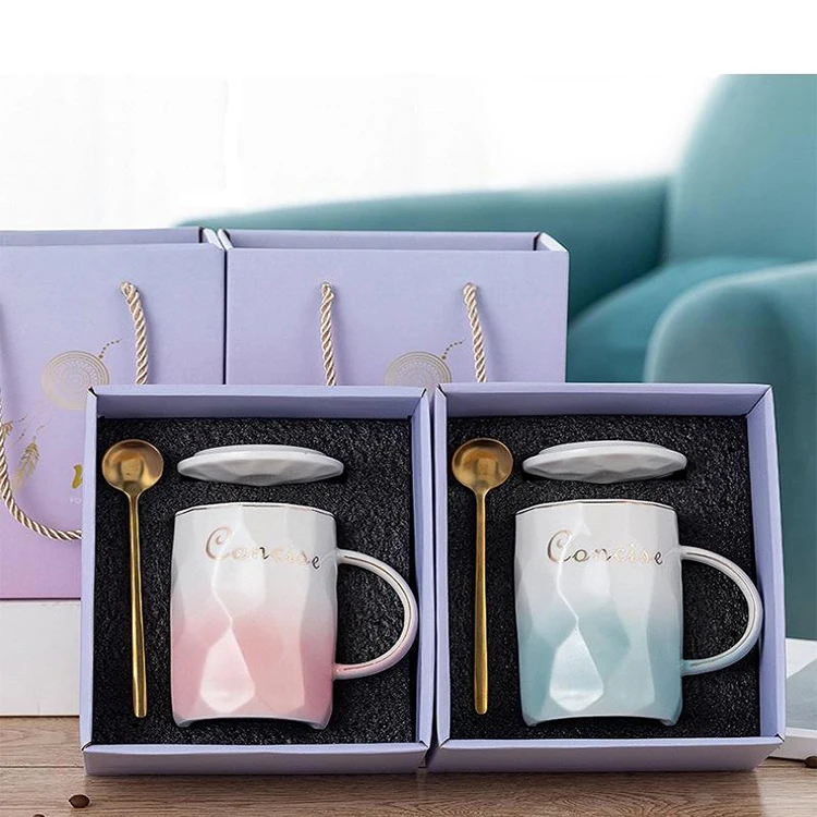 Картонная упаковка для розничной торговли, бутика, доставка, бумажная коробка, легкая роскошная керамическая кружка, упаковочная коробка, набор кофейных чашек, подарочная коробка