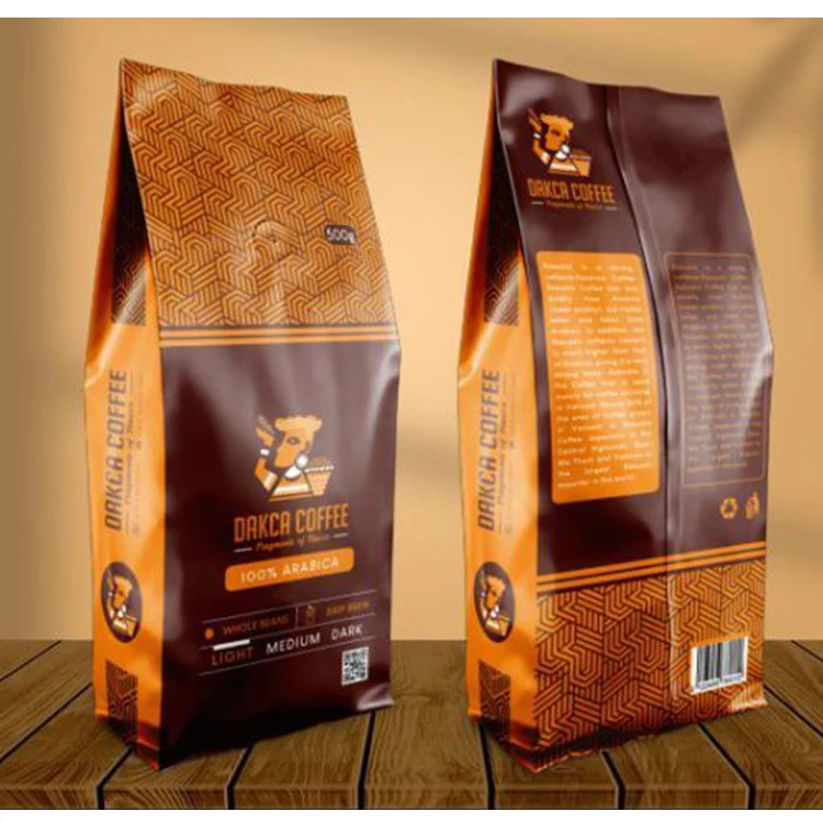 Пакеты для черного кофе с принтом на заказ, 100 г, 250 г, 500 г, 1 кг, эко-пакетик для жареного кофе и чая с клапаном, закрывающийся стоячий майларовый мешочек